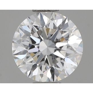 0.72 Carat Round E VVS2 EX GIA Natural Diamond