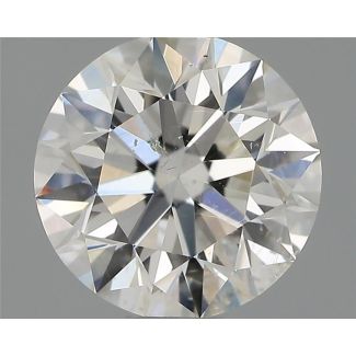 0.70 Carat Round H SI2 EX IGI Natural Diamond