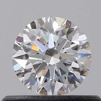 0.40 Carat Round D VVS2 EX GIA Natural Diamond