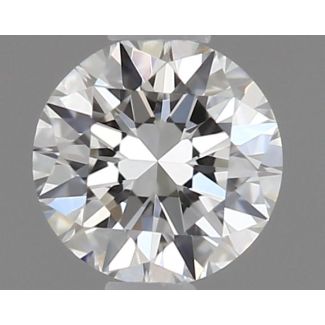 0.18 Carat Round G VVS1 EX GIA Natural Diamond