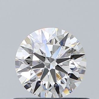 0.56 Carat Round H VS2 EX GIA Natural Diamond