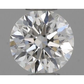 0.36 Carat Round F VS1 EX GIA Natural Diamond