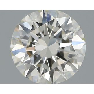 0.56 Carat Round H VVS2 EX IGI Natural Diamond