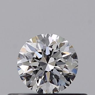 0.30 Carat Round D VVS2 VG EX GIA Natural Diamond