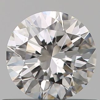 0.50 Carat Round F SI1 VG EX GD GIA Natural Diamond