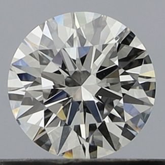 0.42 Carat Round F VVS2 EX GIA Natural Diamond