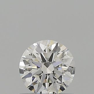 0.55 Carat Round H VVS2 EX GIA Natural Diamond