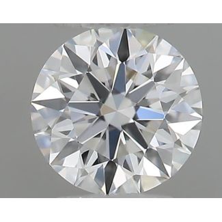 0.21 Carat Round E VVS1 EX GIA Natural Diamond