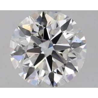 0.6 Carat Round H VS2 EX GIA Natural Diamond