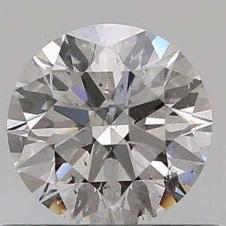 0.50 Carat Round D SI2 EX GIA Natural Diamond