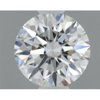 0.4 Carat Round F SI1 EX GIA Natural Diamond