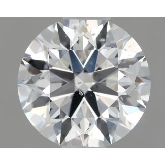 0.58 Carat Round D SI1 EX GIA Natural Diamond