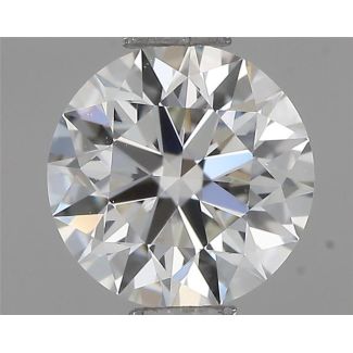 0.55 Carat Round H VVS1 EX GIA Natural Diamond