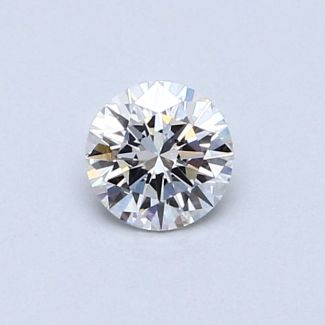 0.43 Carat Round F VVS2 EX GIA Natural Diamond