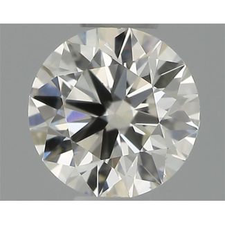 0.30 Carat Round H VS2 EX IGI Natural Diamond