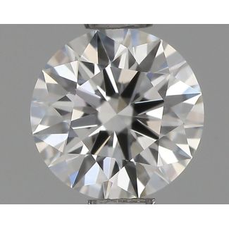 0.58 Carat Round F VVS1 EX GIA Natural Diamond