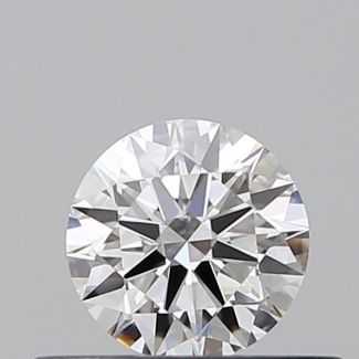 0.35 Carat Round D VVS2 EX GIA Natural Diamond