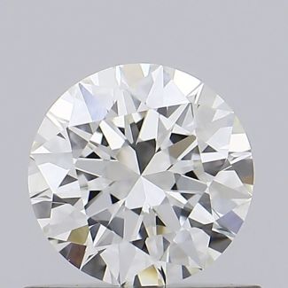 0.56 Carat Round H VS1 EX GIA Natural Diamond