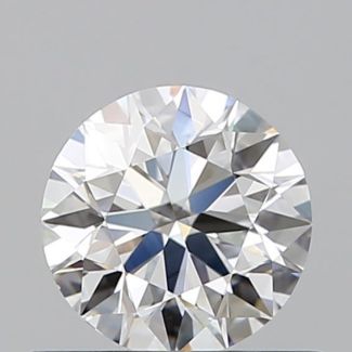 0.6 Carat Round G VVS2 EX GIA Natural Diamond