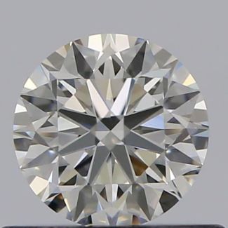 0.45 Carat Round I VVS2 VG EX GIA Natural Diamond