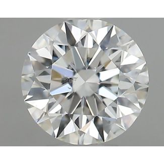 0.41 Carat Round H SI1 EX GIA Natural Diamond