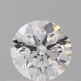 0.54 Carat Round D VVS1 EX GIA Natural Diamond