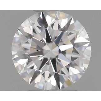 0.4 Carat Round E VVS2 EX GIA Natural Diamond