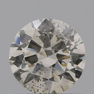 0.41 Carat Round J I2 EX VG GIA Natural Diamond