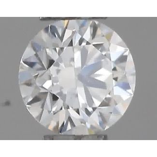 0.21 Carat Round H VVS1 EX VG GIA Natural Diamond