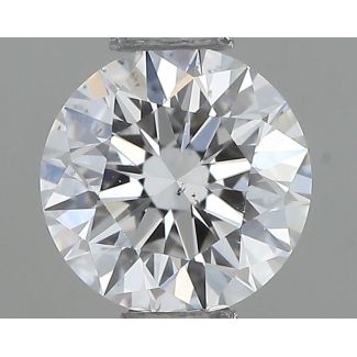 0.42 Carat Round E VS2 EX GIA Natural Diamond