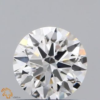 0.81 Carat Round H VS1 EX GIA Natural Diamond