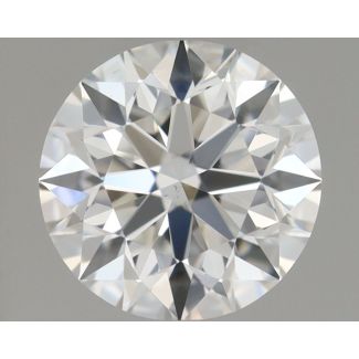 0.54 Carat Round H VS1 EX GIA Natural Diamond