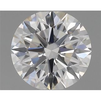 0.54 Carat Round D VVS2 EX GIA Natural Diamond