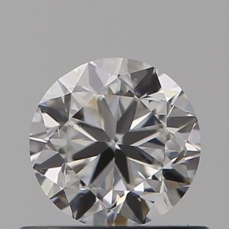 0.50 Carat Round F SI1 GD EX GIA Natural Diamond