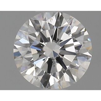 0.41 Carat Round F SI2 EX GIA Natural Diamond