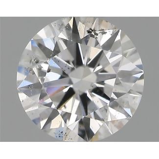 0.50 Carat Round E SI2 EX VG GIA Natural Diamond