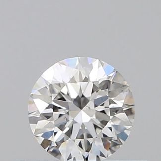 0.35 Carat Round F SI1 EX GIA Natural Diamond