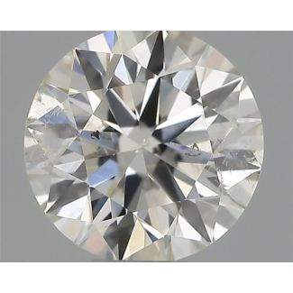 0.41 Carat Round H SI2 EX IGI Natural Diamond