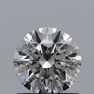 0.70 Carat Round F SI2 EX VG GIA Natural Diamond