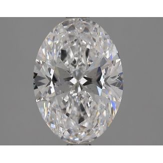 2.01 Carat Oval D SI2 - EX GIA Natural Diamond