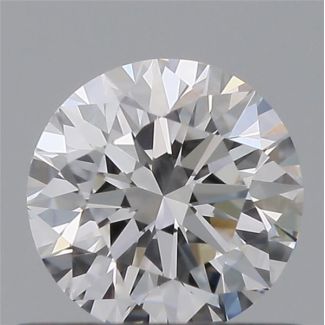 0.5 Carat Round D VVS2 EX GIA Natural Diamond