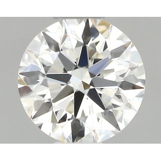 0.34 Carat Round I VVS1 EX GIA Natural Diamond