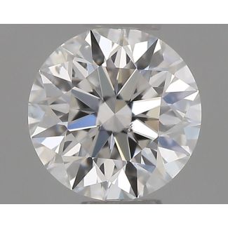 0.45 Carat Round E SI1 EX GIA Natural Diamond