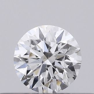 0.23 Carat Round D SI2 EX GIA Natural Diamond