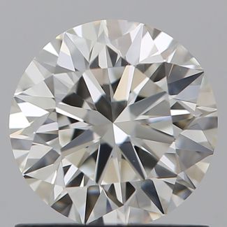 1.02 Carat Round H VVS1 EX IGI Natural Diamond