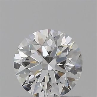 0.50 Carat Round E SI1 EX GIA Natural Diamond