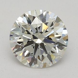 0.45 Carat Round I VVS1 EX VG GIA Natural Diamond