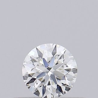 0.20 Carat Round H VVS2 EX GIA Natural Diamond