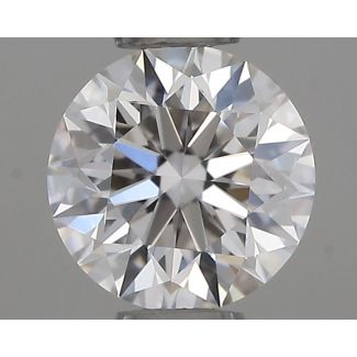 0.44 Carat Round F VVS2 EX GIA Natural Diamond