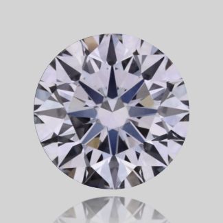 0.37 Carat Round F VVS2 EX GIA Natural Diamond